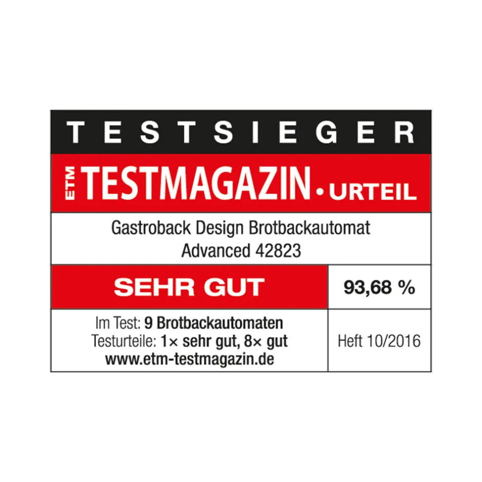GASTROBACK Design Brotbackautomat Advanced Hot