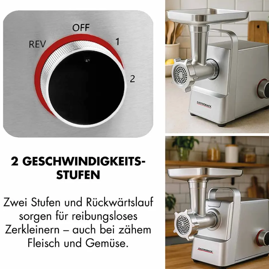 GASTROBACK Design Fleischwolf 6-in-1 Plus #6 New