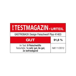 GASTROBACK Design Fleischwolf Plus New
