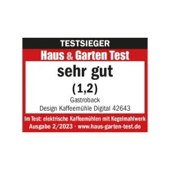 GASTROBACK Design Kaffeemühle Digital Best
