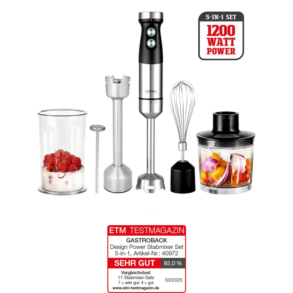 GASTROBACK Design Power Stabmixer Set 5-in-1 Outlet