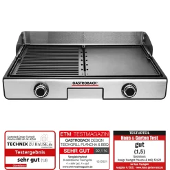 GASTROBACK Design Tischgrill Plancha & BBQ Hot