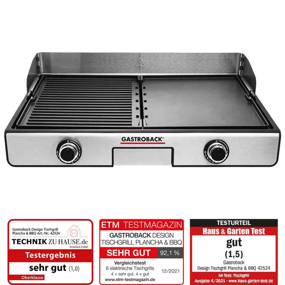 GASTROBACK Design Tischgrill Plancha & BBQ Hot
