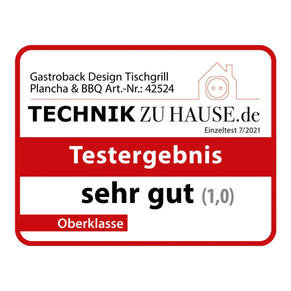 GASTROBACK Design Tischgrill Plancha & BBQ Hot
