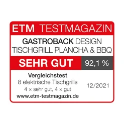 GASTROBACK Design Tischgrill Plancha & BBQ Hot