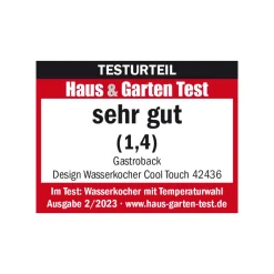 GASTROBACK Design Wasserkocher Cool Touch Online