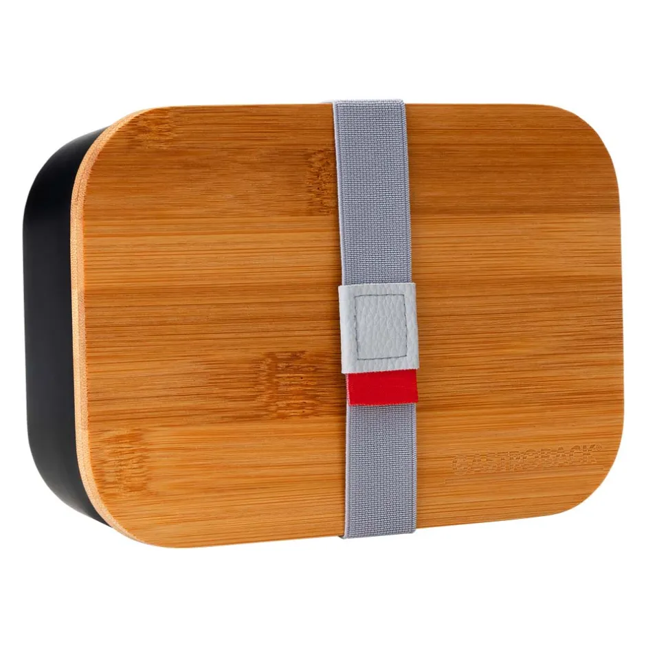 GASTROBACK Lunchbox schwarz, mit Bambusdeckel New