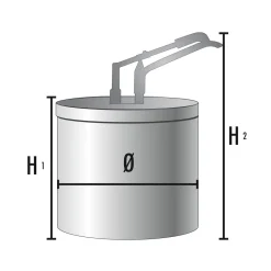 GASTROBACK GKC-R-BKA-950 Druckknopfsp. mit Edelstahldeckel Outlet