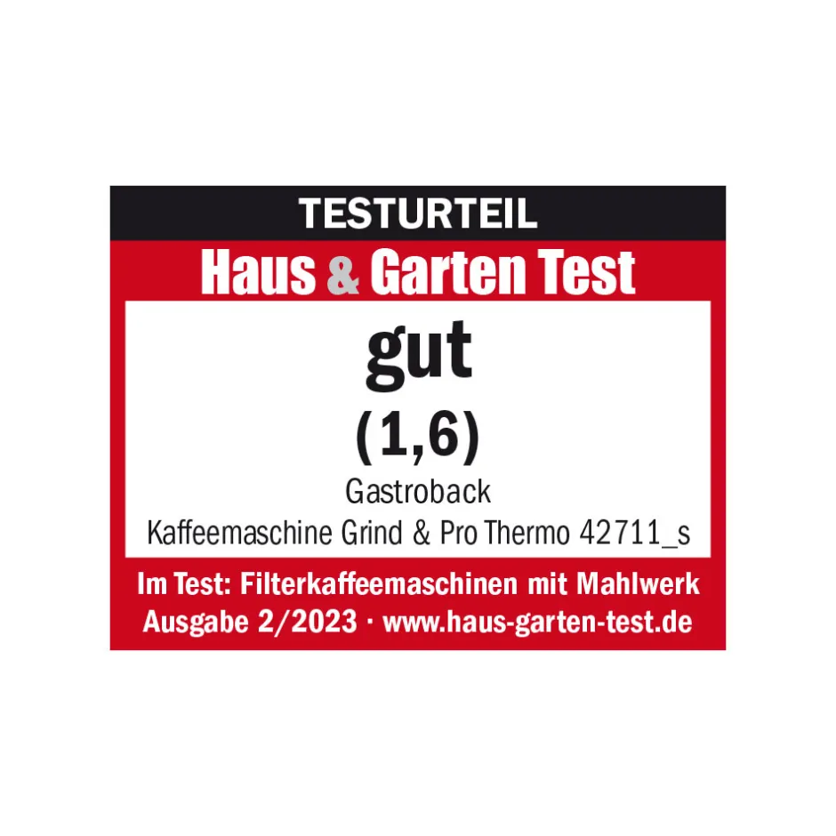 GASTROBACK Kaffeemaschine Grind & Brew Pro Thermo Outlet