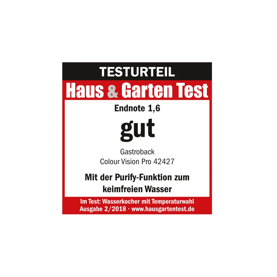 GASTROBACK Wasserkocher Colour Vision Pro Sale